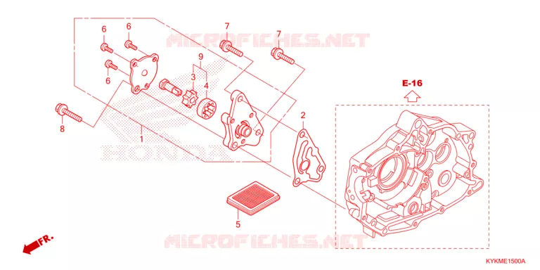 POMPE A HUILE Honda MOTO 110 CRF 2025  CRF110FS