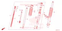 FOURCHE pour Honda CRF 125 F de 2025