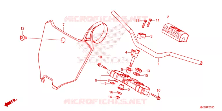 GUIDON Honda MOTO 450 CRF 2025  CRF450RWES
