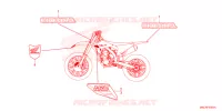 AUTOCOLLANTS pour Honda CRF 450 RX ENDURO de 2025
