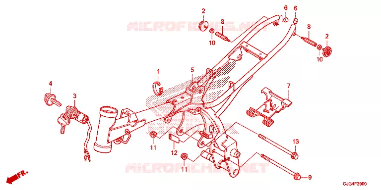 CADRE Honda MOTO 50 CRF 2025  CRF50FS