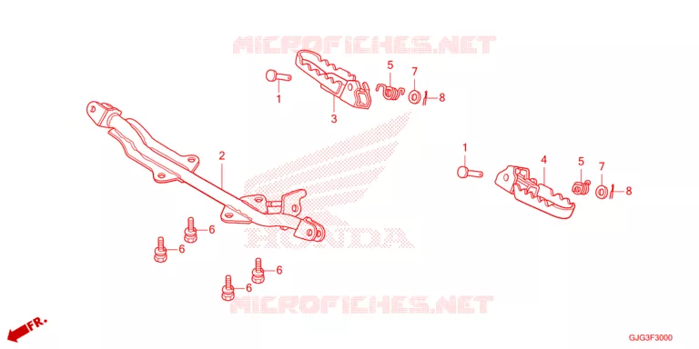REPOSE PIED Honda MOTO 50 CRF 2025  CRF50FS