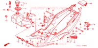 COUVERCLE LATERAL   RESERVOIR D'HUILE pour Honda NSR 125 R de 1996