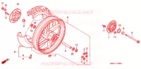 ROUE ARRIERE pour Honda NSR 125 R de 1996