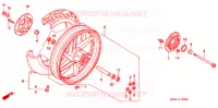 ROUE ARRIERE pour Honda NSR 125 R de 1996