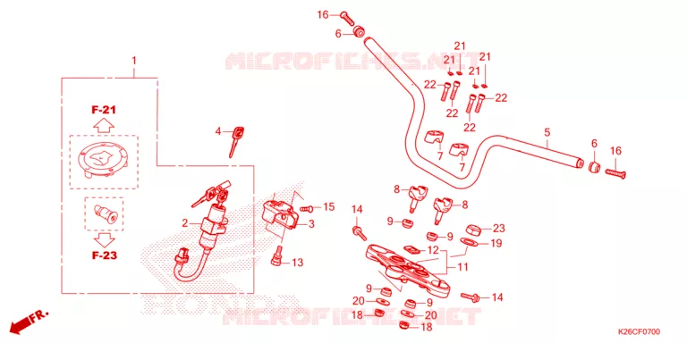 GUIDON Honda MOTO 125 MSX 2024  MSX125AR