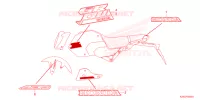 AUTOCOLLANTS pour Honda MSX 125 de 2024