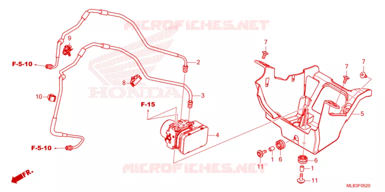 ABS MODULATOR/BRAKE PIPE Honda MOTO 750 HORNET 2024  CB750AP