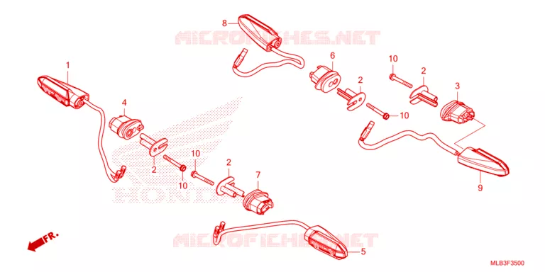CLIGNOTANT Honda MOTO 750 HORNET 2024  CB750AR