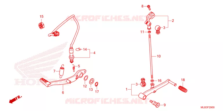 PEDALE Honda MOTO 750 HORNET 2024  CB750AP