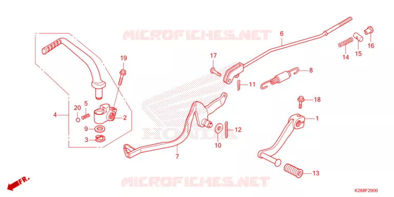 PEDALE Honda MOTO 125 CRF 2025  CRF125FS