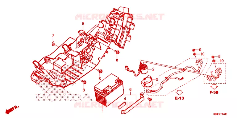 BATTERIE Honda MOTO 150 CRF 2020  CRF150LL