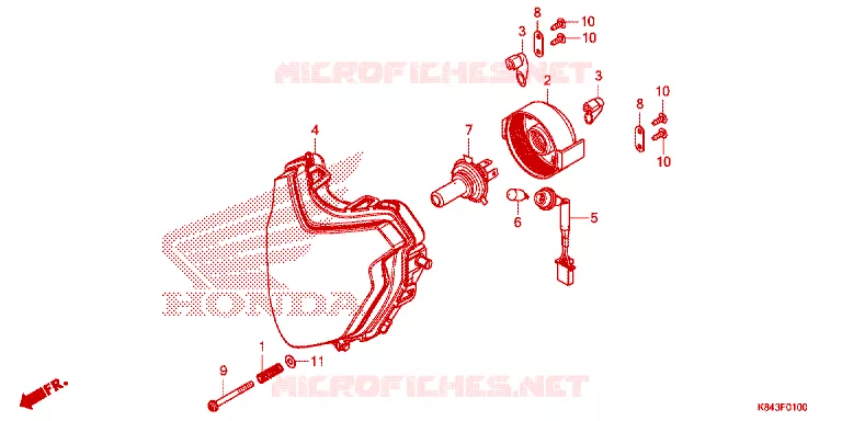 PHARE Honda MOTO 150 CRF 2020  CRF150LL