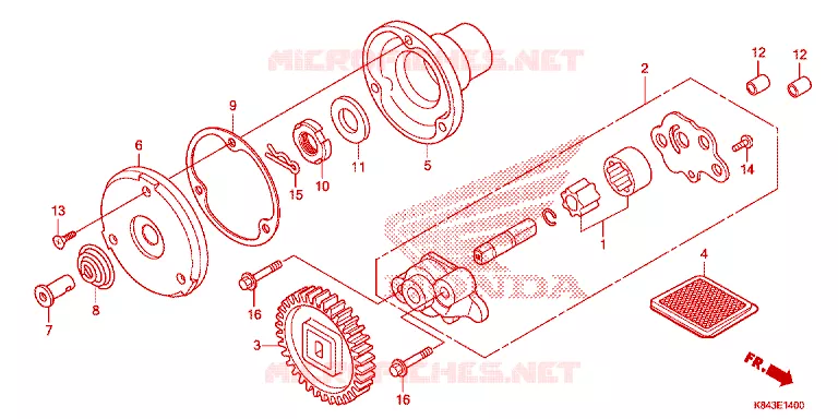 POMPE A HUILE Honda MOTO 150 CRF 2021  CRF150LL