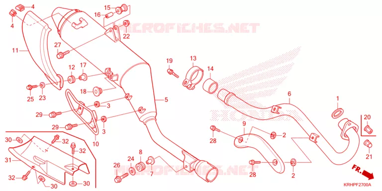 SILENCIEUX D'ECHAPPEMENT Honda MOTO 150 XR 2023  XR150LEKP