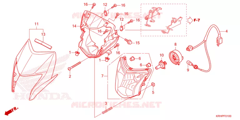 PHARE Honda MOTO 150 XR 2025  XR150LEKS