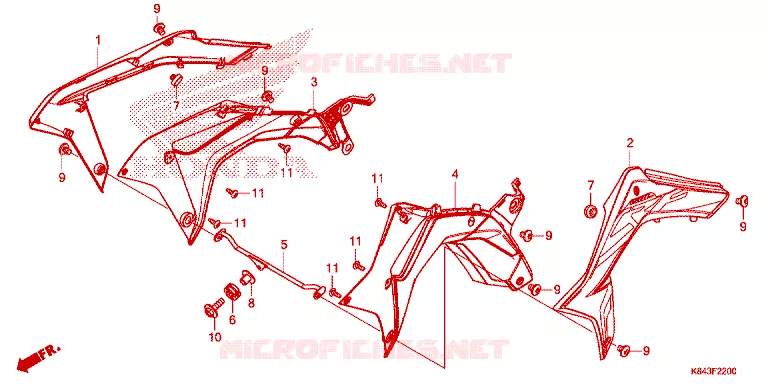 OUIES DE RADIATEUR Honda MOTO 150 CRF 2022  CRF150LN