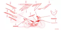 AUTOCOLLANTS pour Honda XRM 125 DUAL SPORT EXTREME de 2025