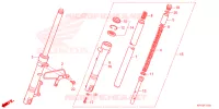 FOURCHE pour Honda XRM 125 MOTARD de 2025