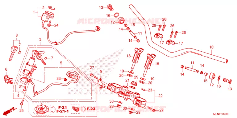 GUIDON Honda MOTO 1100 AFRICA-TWIN 2025  CRF1100A3S