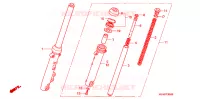 FOURCHE pour Honda CG 125 FAN de 2010