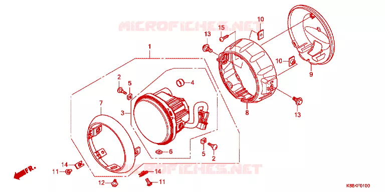 PHARE Honda MOTO 110 CUB 2021  C110XM