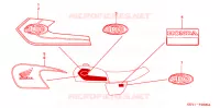 AUTOCOLLANTS pour Honda APE 50 de 2001