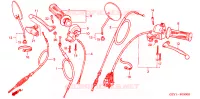 LEVIER DE GUIDON   CABLE   COMMODO pour Honda APE 50 de 2001