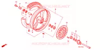 ROUE AVANT pour Honda NT 650 HAWK GT de 1988