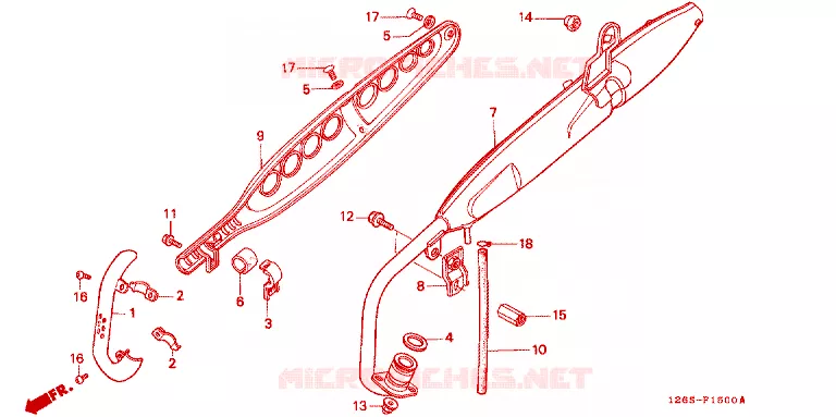 SILENCIEUX D'ECHAPPEMENT Honda MOTO 50 DAX 1996  ST50S