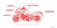 AUTOCOLLANTS pour Honda CTX 700 DCT ABS de 2017