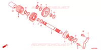 AXE DE KICK pour Honda NEW MEGA PRO 150 PGMFi, Casted wheels de 2011