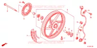ROUE AVANT pour Honda NEW MEGA PRO 150 PGMFi, Casted wheels de 2011