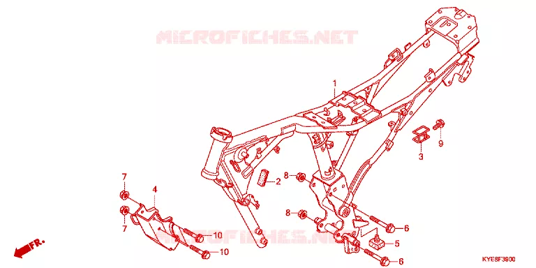CADRE Honda MOTO 150 MEGA-PRO 2011  GL150MCB