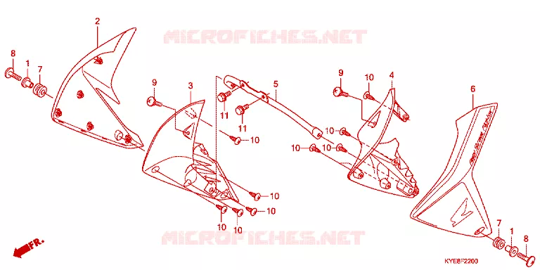 OUIES DE RADIATEUR Honda MOTO 150 MEGA-PRO 2011  GL150MCB