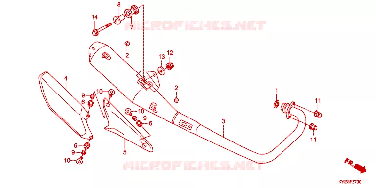 SILENCIEUX D'ECHAPPEMENT Honda MOTO 150 MEGA-PRO 2011  GL150MCB