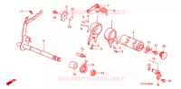 SHIFT FORK/SHIFT DRUM pour Honda POP 100 de 2009