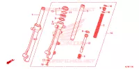 FOURCHE pour Honda AIRBLADE 125 de 2015
