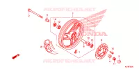 ROUE AVANT pour Honda AIRBLADE 125 de 2014