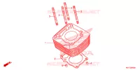 CYLINDRE pour Honda XRE 300 ABS de 2017
