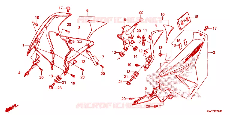 OUIES DE RADIATEUR Honda MOTO 300 XR 2017  XRE300AH