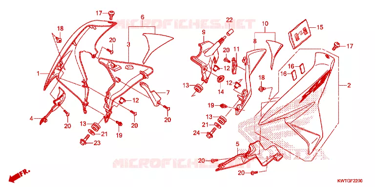 OUIES DE RADIATEUR Honda MOTO 300 XR 2018  XRE300H