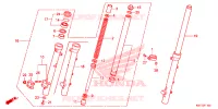 FOURCHE pour Honda XRE 300 de 2019