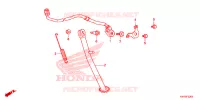 BEQUILLE LATERALE pour Honda XRE 300 de 2016