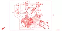 CORPS DE PAPILLON pour Honda XRE 300 de 2021