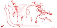 LEVIER DE GUIDON   CABLE   COMMODO pour Honda XRE 300 de 2017