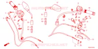 HANDLE LEVER/SWITCH/CABLE/MIRROR pour Honda CB 125 R de 2024