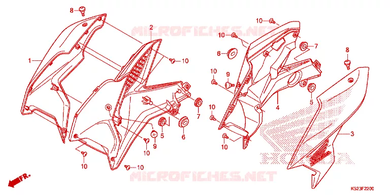 OUIES DE RADIATEUR Honda MOTO 125 CG 2019  CGX125TFK