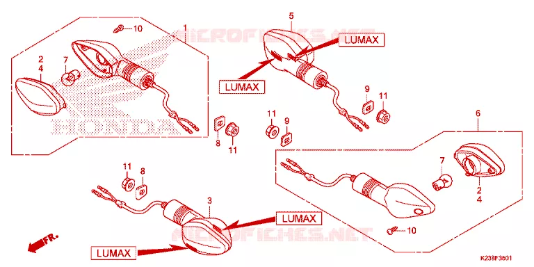 CLIGNOTANT Honda MOTO 110 CD 2014  CB110CE