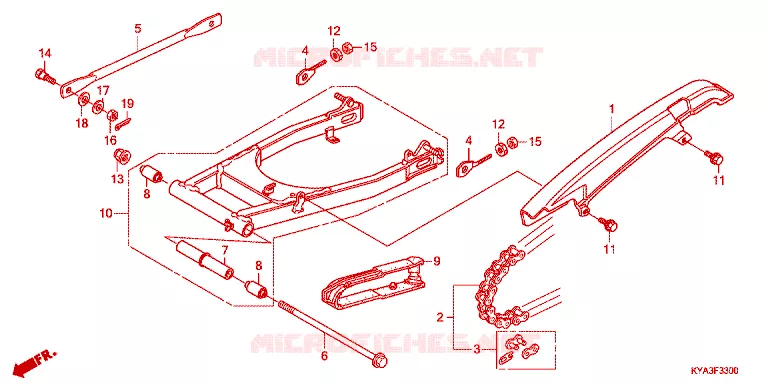 BRAS OSCILLANT Honda MOTO 150 GL 2012  GL1501WHC
